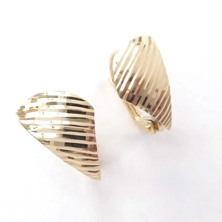 Zlaté náušnice, Au 14K 585/1000, váha 1,75 g