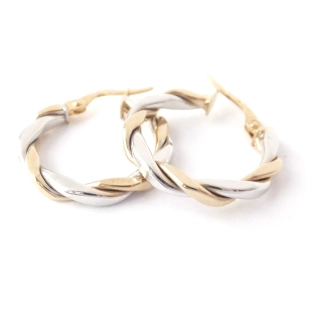 Zlaté náušnice, Au 14K 585/1000, váha 1,92 g