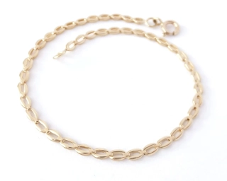 Zlatý náramek 19 cm, Au 14K 585/1000, váha 1,79 g