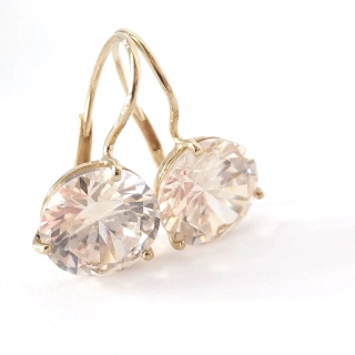 Zlaté náušnice, Au 14K 585/1000, váha 4,27 g, použité zlato