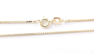 Zlatý řetízek 45 cm Au 14K 585/1000, váha 2,18 g