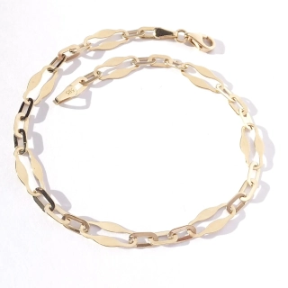 Zlatý náramek 20 cm, Au 14K 585/1000, váha 2,37 g