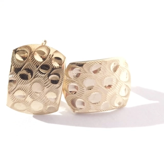 Zlaté náušnice, Au 14K 585/1000, váha 2,11 g