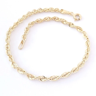 Zlatý náramek 19 cm, Au 14K 585/1000, váha 1,10 g