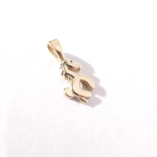 Zlatý přívěsek, Au 14K 585/1000, váha 0,49 g