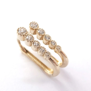 Zlaté náušnice, Au 14K 585/1000, váha 2,35 g