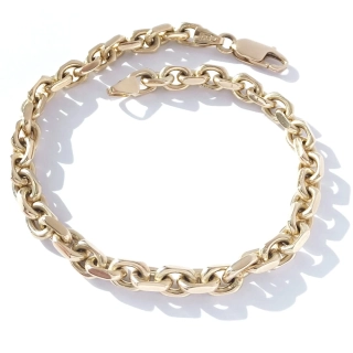 Zlatý náramek 21,5 cm, Au 14K 585/1000, váha 24,19 g