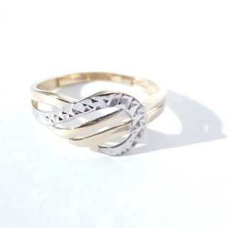Zlatý prsten, Au 14K 585/1000, váha 1,44 g
