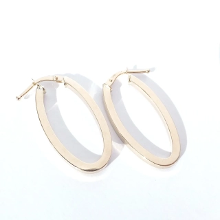 Zlaté náušnice, Au 14K 585/1000, váha 1,49 g