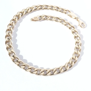 Zlatý náramek 22 cm, Au 14K 585/1000, váha 4,87 g