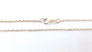 Zlatý řetízek 50 cm, Au 14K 585/1000, váha 1,77 g