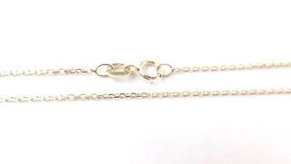Zlatý řetízek 45 cm, Au 14K 585/1000, váha 1,30 g