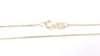 Zlatý řetízek 50 cm, Au 14K 585/1000, váha 1,18 g