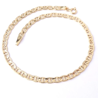 Zlatý náramek 21 cm, Au 14K 585/1000, váha 2,24 g