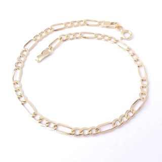 Zlatý náramek 19 cm, Au 14K 585/1000, váha 1,37 g
