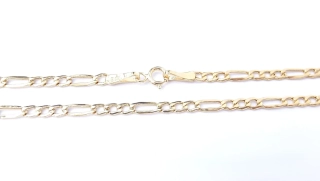 Zlatý řetízek 45 cm, Au 14K 585/1000, váha 1,98 g