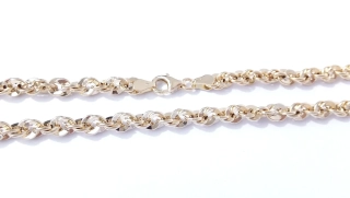 Zlatý řetízek 50 cm, Au 14K 585/1000, váha 10,94 g