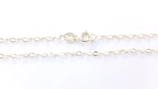 Zlatý řetízek 50 cm, Au 14K 585/1000, váha 1,33 g