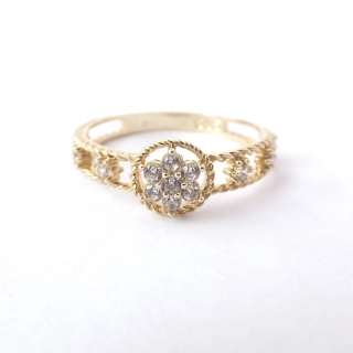 Zlatý prsten, Au 14K 585/1000, váha 1,49 g