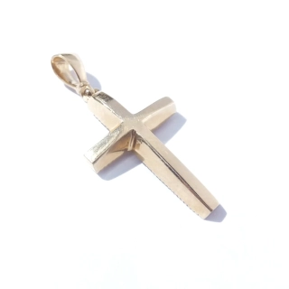 Zlatý přívěsek kříž, Au 14K 585/1000, váha 1,03 g