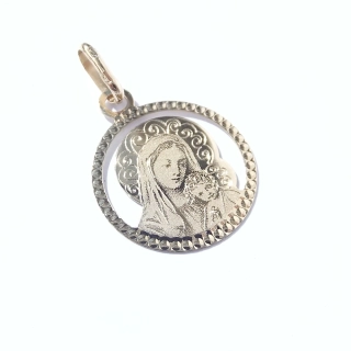 Zlatý přívěsek Madonka, Au 14K 585/1000, váha 0,57 g