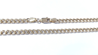 Zlatý řetízek 62 cm, Au 14K 585/1000, váha 9,95 g, použité zlato
