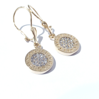 Zlaté visací náušnice, Au 14K 585/1000, váha 2,45 g, použité zlato