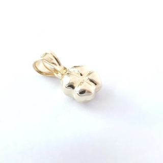 Zlatý přívěsek čtyřlístek, Au 14K 585/1000, váha 0,37 g