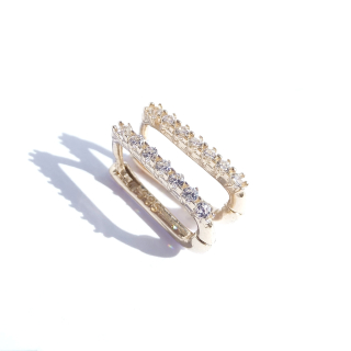 Zlaté náušnice, Au 14K 585/1000, váha 1,72 g