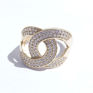 Zlatý prsten, Au 14K 585/1000, váha 3,85 g