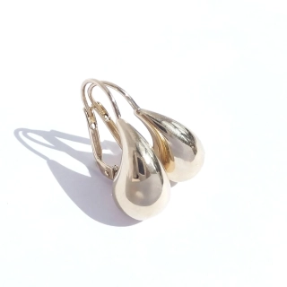 Zlaté náušnice kapky, Au 14K 585/1000, váha 2,35 g