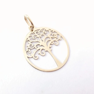 Zlatý přívěsek strom života, Au 14K 585/1000, váha 0,68 g