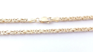 Zlatý řetízek 55 cm, Au 14K 585/1000, váha 12,33 g