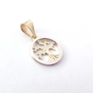 Zlatý přívěsek strom života, Au 14K 585/1000, váha 0,54 g