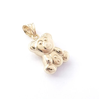 Zlatý přívěsek medvídek, Au 14K 585/1000, váha 0,83 g