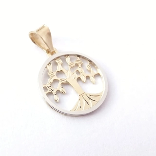 Zlatý přívěsek strom života, Au 14K 585/1000, váha 0,78 g