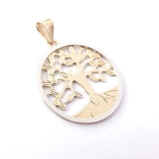 Zlatý přívěsek strom života, Au 14K 585/1000, váha 1,82 g