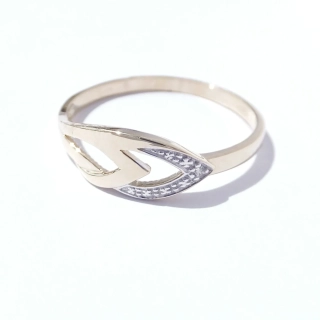 Zlatý prsten, Au 14K 585/1000, váha 2,45 g