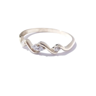 Zlatý prsten, Au 14K 585/1000, váha 1,54 g