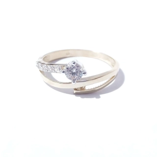 Zlatý prsten, Au 14K 585/1000, váha 1,80 g