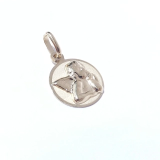 Zlatý přívěsek anděl, Au 14K 585/1000, váha 0,49 g