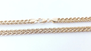 Zlatý náhrdelník 45 cm, Au 14K 585/1000, váha 5,25 g