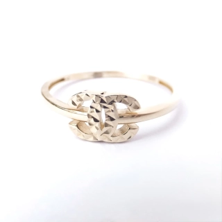 Zlatý prsten, Au 14K 585/1000, váha 1,31 g