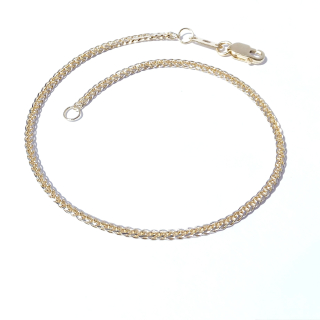 Zlatý náramek 19,5 cm, Au 14K 585/1000, váha 1,77 g