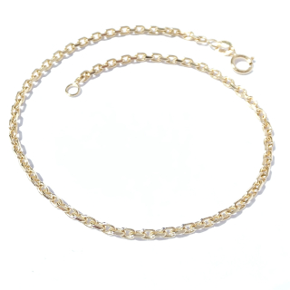 Zlatý náramek 19 cm, Au 14K 585/1000, váha 2,35 g