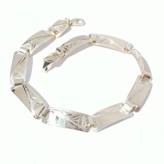 Zlatý náramek 21 cm, Au 14K 585/1000, váha 8,48 g