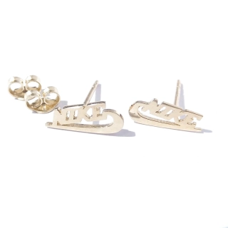 Zlaté náušnice, Au 14K 585/1000, váha 2x 0,47 g