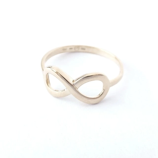 Zlatý prsten, Au 14K 585/1000, váha 1,14 g, použité zlato