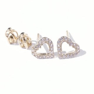 Zlaté náušnice, Au 14K 585/1000, váha 1,23 g