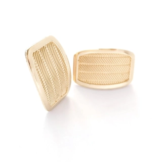 Zlaté náušnice, Au 14K 585/1000, váha 2,45 g